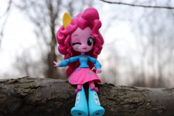 Size: 6000x4000 | Tagged: safe, artist:artofmagicpoland, pinkie pie, equestria girls, clothes, cute, diapinkes, doll, equestria girls minis, hello, skirt, solo, toy