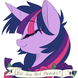 Size: 900x900 | Tagged: safe, artist:silbersternenlicht, derpibooru import, twilight sparkle, twilight sparkle (alicorn), alicorn, pony, bust, eyes closed, female, mare, portrait, solo