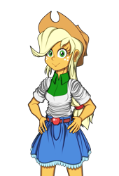 Size: 773x1136 | Tagged: safe, artist:pedantczepialski, part of a set, applejack, equestria girls, alternate universe, eqg promo pose set, eqg promo pose set 2.0, equestria girls: the parody series, looking at you, simple background, solo, transparent background