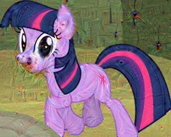 Size: 466x372 | Tagged: safe, derpibooru import, twilight sparkle, earth pony, pony, deepdream, earth pony twilight, solo