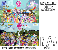 Size: 894x774 | Tagged: safe, everypony, meta, my favorite ponies, simple background, white background