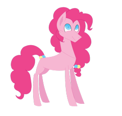 Size: 1024x979 | Tagged: safe, artist:moonlightnote, pinkie pie, earth pony, pony, simple background, solo, transparent background