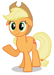 Size: 5000x6924 | Tagged: safe, artist:lahirien, applejack, earth pony, pony, sweet and elite, absurd resolution, cute, female, floppy ears, happy, mare, simple background, smiling, solo, transparent background, vector, vector trace