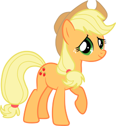 Size: 4255x4623 | Tagged: safe, artist:jennieoo, applejack, earth pony, pony, absurd resolution, applejack's hat, cowboy hat, female, hat, mare, request, simple background, solo, transparent background, vector