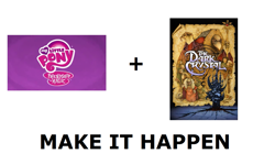 Size: 1337x796 | Tagged: safe, all caps, exploitable meme, make it happen, meme, meta, the dark crystal