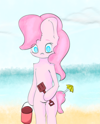 Size: 1841x2272 | Tagged: safe, artist:generallegion, pinkie pie, earth pony, pony, female, mare, ocean, pink coat, pink mane, solo