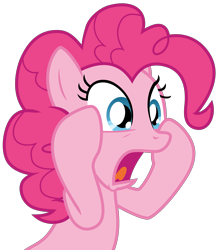 Size: 4905x5578 | Tagged: safe, artist:hendro107, pinkie pie, earth pony, pony, the maud couple, spoiler:s08, .svg available, absurd resolution, female, mare, simple background, solo, transparent background, vector