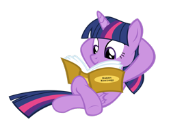 Size: 1280x941 | Tagged: safe, artist:kuren247, derpibooru import, twilight sparkle, twilight sparkle (alicorn), alicorn, pony, book, crossed legs, ecology, female, mare, reading, simple background, solo, transparent background, vector