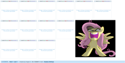 Size: 1344x681 | Tagged: safe, derpibooru import, fluttershy, pegasus, pony, derpibooru, flutterrage, meta