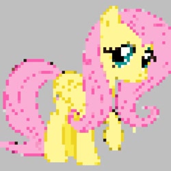 Size: 985x985 | Tagged: safe, fluttershy, pegasus, pony, needs more jpeg, paint by numbers