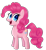 Size: 1492x1637 | Tagged: safe, artist:eagc7, artist:rainbowshimmers, pinkie pie, earth pony, pony, collaboration, simple background, solo, transparent background