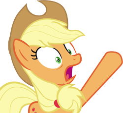 Size: 5913x5387 | Tagged: safe, artist:frownfactory, applejack, earth pony, pony, the perfect pear, .svg available, absurd resolution, coward, cowboy hat, female, gasp, hat, idiot, lol, shocked, simple background, solo, svg, transparent background, vector