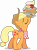 Size: 3749x5000 | Tagged: safe, artist:dashiesparkle, applejack, earth pony, pony, a bird in the hoof, .svg available, absurd resolution, apple, apple pie, balancing, caramel apple (food), cupcake, cute, eyes closed, female, feminism, food, high res, jackabetes, mare, pie, ponies balancing stuff on their nose, simple background, solo, transparent background, vector