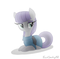 Size: 960x943 | Tagged: safe, artist:frostsentry150, maud pie, clothes, simple background, solo, white background