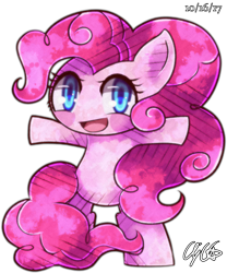 Size: 2500x3000 | Tagged: safe, artist:aloubell, pinkie pie, earth pony, pony, simple background, solo, transparent background