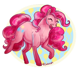 Size: 900x831 | Tagged: safe, artist:gloriaus, pinkie pie, earth pony, pony, female, mare, simple background, solo, transparent background, watermark