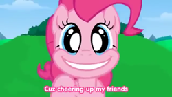 Size: 1280x720 | Tagged: safe, artist:misterdavey, pinkie pie, earth pony, pony, female, mare, pink coat, pink mane, smile hd, solo