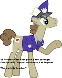Size: 2984x3776 | Tagged: safe, artist:catnipfairy, post haste, fallout equestria, courier, fallout: new vegas, high res, los pegasus, meta