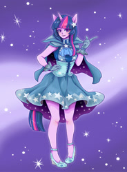 Size: 1024x1391 | Tagged: safe, artist:buryooooo, derpibooru import, twilight sparkle, anthro, clothes, dress, gala dress, pony coloring, solo