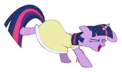 Size: 2280x1359 | Tagged: safe, artist:fluttershy_z, derpibooru import, twilight sparkle, unicorn twilight, pony, unicorn, sweet and elite, adorkable, clothes, cute, dancing, do the sparkle, dork, newbie artist training grounds, simple background, solo, transparent background