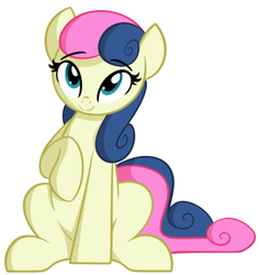 Size: 1975x2089 | Tagged: dead source, safe, artist:furrgroup, bon bon, sweetie drops, earth pony, pony, adorabon, cute, raised hoof, simple background, sitting, smiling, solo, white background