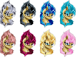 Size: 5147x3821 | Tagged: safe, alternate version, artist:dimidiummorsumbra, fluttershy, pegasus, pony, badass, dragon ball super, dragon ball z, ear fluff, flutterbadass, mastered ultra instinct, simple background, super saiyan, super saiyan blue, super saiyan evolution, super saiyan god, super saiyan god super saiyan, super saiyan rosé, transparent background, ultra instinct