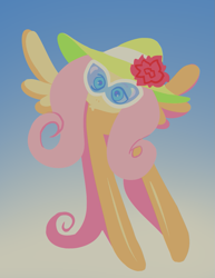 Size: 931x1203 | Tagged: safe, artist:g-sidez, fluttershy, pegasus, pony, solo