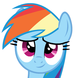 Size: 621x630 | Tagged: safe, artist:themightyshizam, rainbow dash, pegasus, pony, cute, dashabetes, female, looking at you, mare, simple background, smiling, solo, vector, white background
