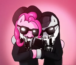 Size: 968x826 | Tagged: safe, artist:makc-hunter, pinkie pie, earth pony, pony, bandana, charlie scene, crossover, hollywood undead, sunglasses