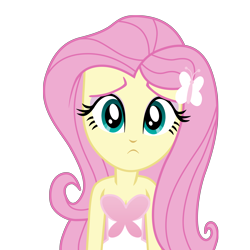 Size: 7680x7680 | Tagged: safe, artist:efk-san, fluttershy, equestria girls, absurd resolution, alternate costumes, clothes, cute, dress, female, frown, looking at you, shyabetes, simple background, solo, transparent background