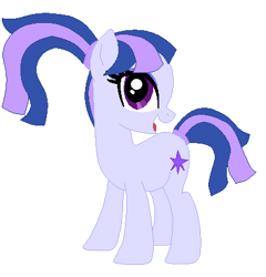 Size: 415x432 | Tagged: safe, artist:berrypunchrules, oc, oc only, oc:sundown symphony, earth pony, pony, offspring, parent:dusk shine, parent:sonata dusk, parent:twilight sparkle, parents:doubledusk, parents:duskdusk, rule 63, simple background, solo, white background