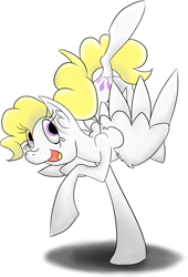 Size: 2019x2971 | Tagged: safe, artist:abdonis, surprise, pegasus, pony, g1, backbend, g1 to g4, generation leap, simple background, solo, white background