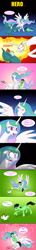 Size: 3333x23388 | Tagged: safe, artist:banebuster, princess celestia, oc, oc:anon-stallion, alicorn, bird, chicken, cockatrice, earth pony, pony, admiration, adorable distress, alektorophobia, badass, comic, cowering, cute, cutelestia, female, fire hair, funny, gradient background, grateful, gritted teeth, heart, hero, hickey, hiding, holding a pony, hug, intimidating, jojo's bizarre adventure, joke, love, majestic as fuck, male, mare, menacing, panic, prime celestia, protecting, sharp teeth, shivering, shocked expression, shooing, simple background, spread wings, squishy cheeks, stallion, teeth, that princess sure is afraid of chickens, threatening, wings, ゴ ゴ ゴ