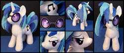 Size: 2770x1195 | Tagged: safe, artist:equestriaplush, dj pon-3, vinyl scratch, irl, photo, plushie, solo