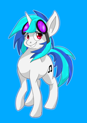 Size: 526x745 | Tagged: safe, artist:aureolinart, dj pon-3, vinyl scratch, pony, unicorn, nose piercing, smiling, solo