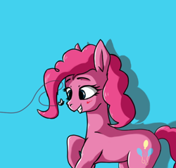 Size: 608x582 | Tagged: safe, artist:tincantim, pinkie pie, earth pony, fly, pony, female, mare, pink coat, pink mane, solo