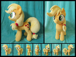 Size: 5000x3743 | Tagged: safe, artist:fireflytwinkletoes, applejack, pony, absurd resolution, irl, photo, plushie, solo