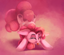 Size: 2000x1714 | Tagged: safe, artist:discorded, pinkie pie, earth pony, pony, :p, cute, diapinkes, eyes closed, female, handstand, mare, ponk, silly, silly pony, solo, tongue out, upside down