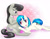 Size: 1900x1500 | Tagged: safe, artist:eskerra, dj pon-3, octavia melody, vinyl scratch, earth pony, pony, belly, female, lesbian, magical lesbian spawn, offspring, pregnant, scratchtavia, shipping