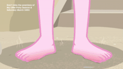 Size: 800x450 | Tagged: safe, screencap, pinkie pie, equestria girls, equestria girls series, too hot to handle, animated, barefoot, beach, burn, close-up, clothes, feet, ouch, pain, pictures of legs, snowcone, solo, swimsuit, umbrella