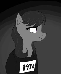 Size: 581x706 | Tagged: safe, artist:tenrose, octavia melody, earth pony, pony, black mane, female, gray coat, mare, solo, sweatshirt