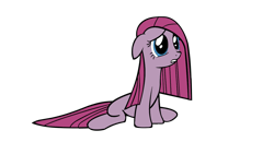 Size: 1280x720 | Tagged: safe, artist:icey-wicey-1517, artist:ikillyou121, pinkie pie, earth pony, pony, party of one, alternate hairstyle, colored, female, floppy ears, mare, pinkamena diane pie, sad, simple background, solo, transparent background