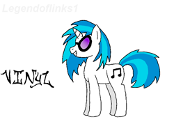 Size: 800x600 | Tagged: safe, artist:legendoflinks1, dj pon-3, vinyl scratch, pony, unicorn, smiling, solo