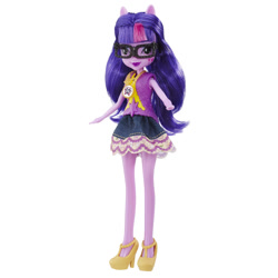 Size: 1000x1000 | Tagged: safe, derpibooru import, sci-twi, twilight sparkle, equestria girls, legend of everfree, camp fashion show outfit, doll, glasses, official, solo, toy