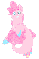 Size: 1024x1527 | Tagged: safe, artist:snafuangel, pinkie pie, seapony (g4), my little pony: the movie, colored hooves, cute, diapinkes, heart eyes, seapony pinkie pie, simple background, solo, transparent background, wingding eyes