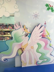 Size: 720x960 | Tagged: safe, photographer:henrychan, princess celestia, alicorn, pony, cardboard cutout, hong kong, irl, photo, solo