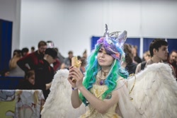 Size: 2560x1707 | Tagged: safe, princess celestia, human, 2019, clothes, cosplay, costume, derpfest, irl, irl human, photo