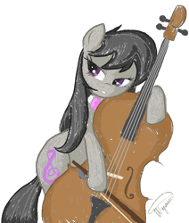 Size: 5076x6000 | Tagged: safe, artist:herbsmoker, artist:killryde, octavia melody, earth pony, pony, absurd resolution, cello, musical instrument, solo, trace