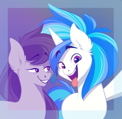 Size: 920x900 | Tagged: safe, artist:ecoelus, dj pon-3, octavia melody, vinyl scratch, earth pony, pony, selfie, smiling, tongue out