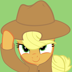 Size: 1000x1000 | Tagged: safe, artist:mastermcnugget, applejack, earth pony, pony, the last roundup, clothes, confident, determination, determined, female, green background, mare, secret agent, simple background, spy, trenchcoat, vector